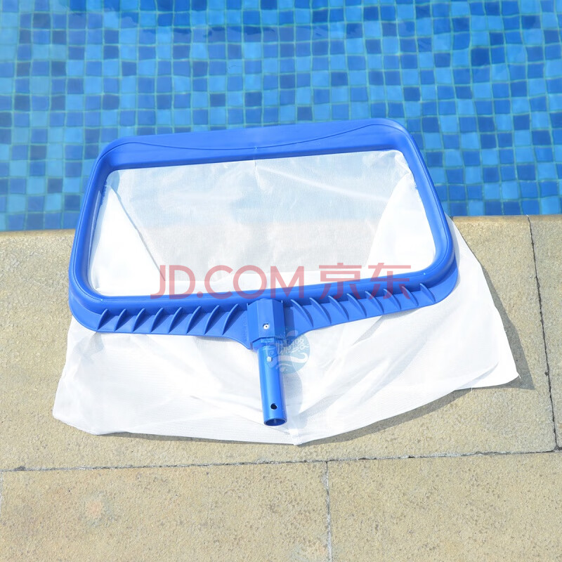 游泳池打捞网水景池捞浮萍清洁工具细眼河道网抄网兜 加密深水网(白色