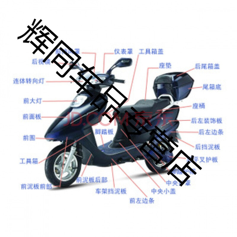 适用于新日爱玛中沙踏板车东摸莎莎电动车外壳塑件配件可定制 坐桶