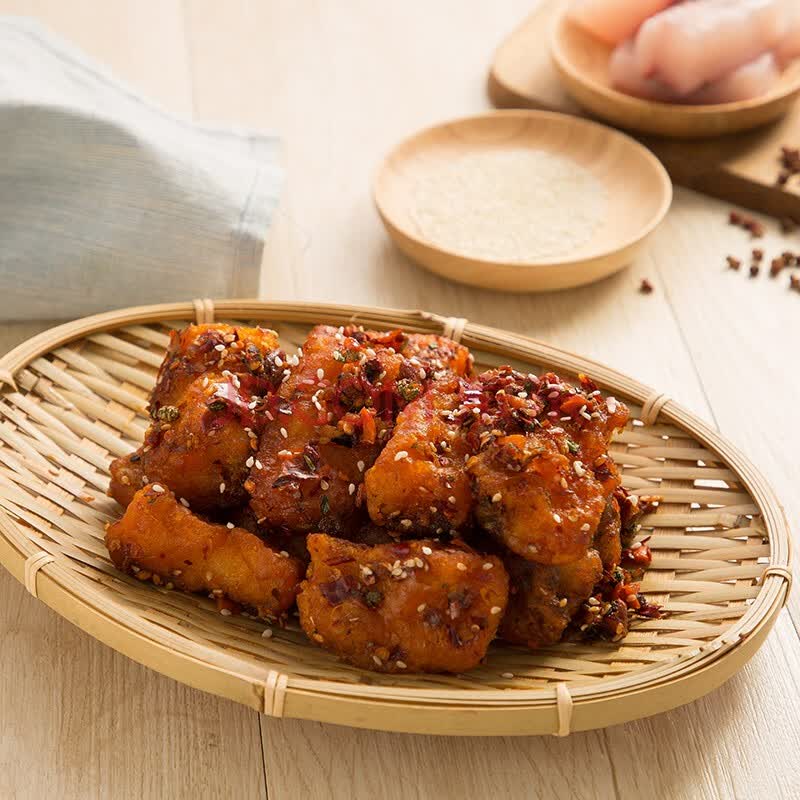 泛洲滋味轩 糍粑鱼 油炸鱼块煎鱼块方便菜加热即食冷冻熟食速食中餐