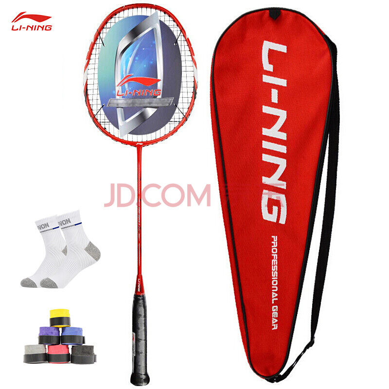 李宁li-ning 全碳素3u羽毛球拍 男女初学者训练羽毛球拍单拍 a880t