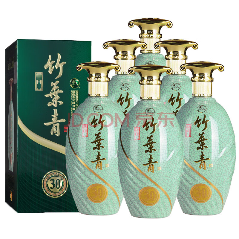 竹叶青 露酒 清香型 青瓷30 45度 500ml*6瓶