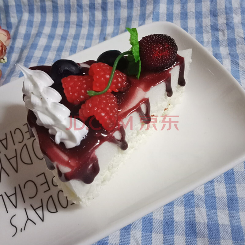 仿真蛋糕模型三角形水果甜品慕斯点心假食物面包道具店摆设装饰品 c款
