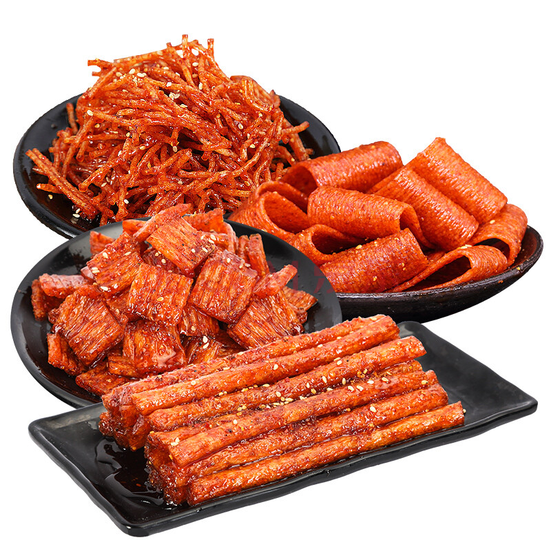 小马哥网红辣条麻辣片休闲小零食儿时辣味小吃好吃的排行榜 70g*8包