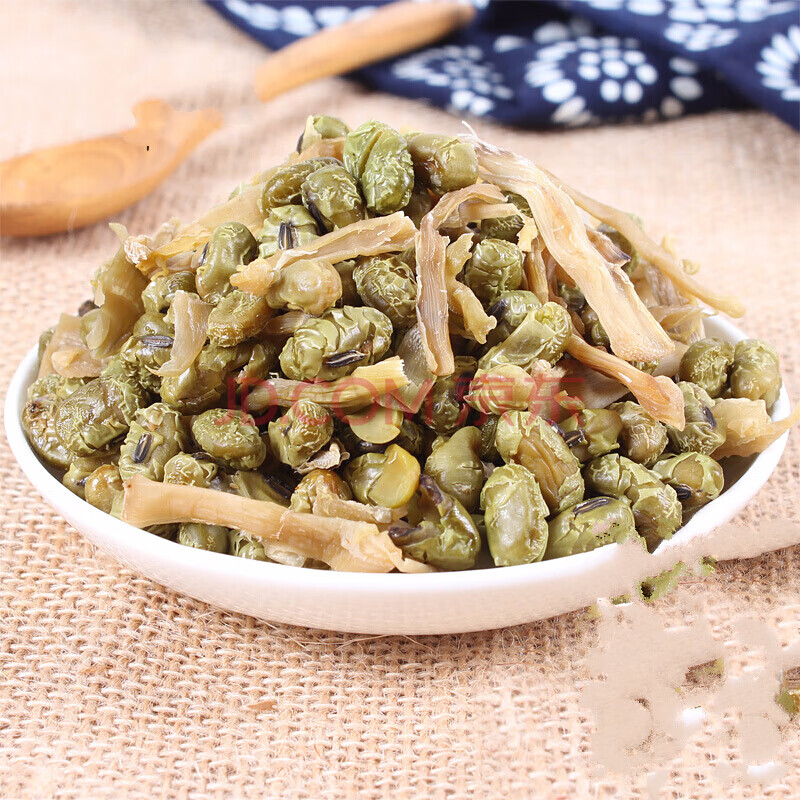 临安天目即食零食农家笋丝青豆多味笋干豆238g罐装