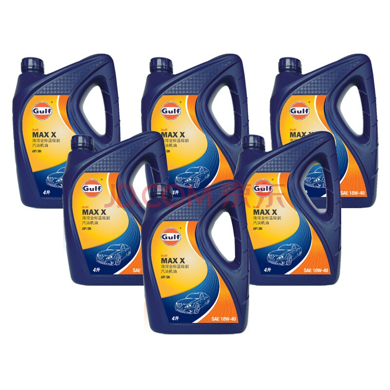 海湾(gulf)金标蓝极润10w-40 4lx6汽油机油 sn节能型