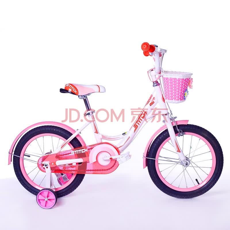 祺娃娃/stitch 安娜儿童自行车14寸16寸18寸20寸 儿童车女童车 粉红