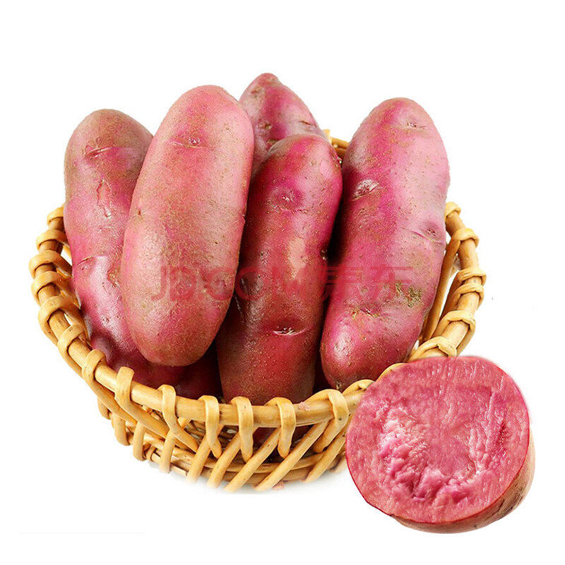 甘肃定西新鲜红皮红心土豆高山樱花粉红土豆马铃薯洋芋 5kg