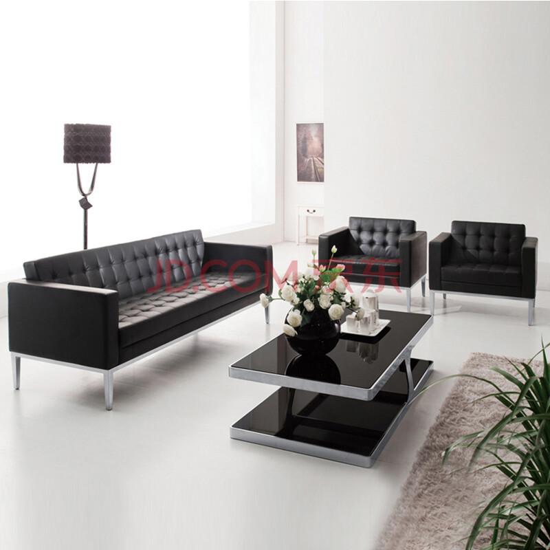 诩弈上海办公沙发茶几组合简易会客沙发商务沙发接待沙发 三人沙发