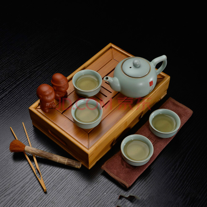 茗匠功夫茶具竹茶盘竹制茶海茶台储水排水式茶托盘套装大小号 新款小