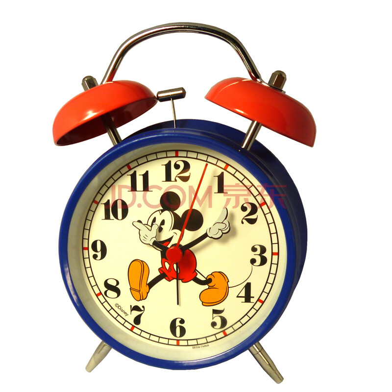 富达(fuda)迪斯尼卡通形象金属打铃欢乐闹钟df6404 黑色