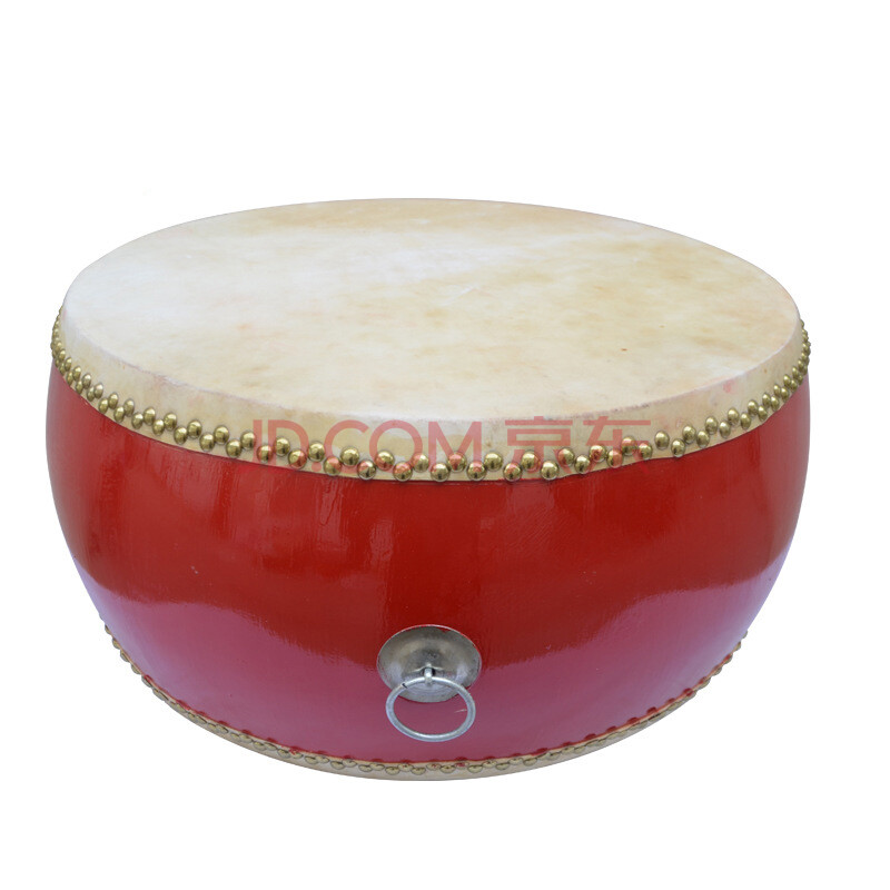 奇宝居 马氏传奇20寸牛皮威风鼓 2尺牛皮扁鼓 口径约65cm低战红鼓