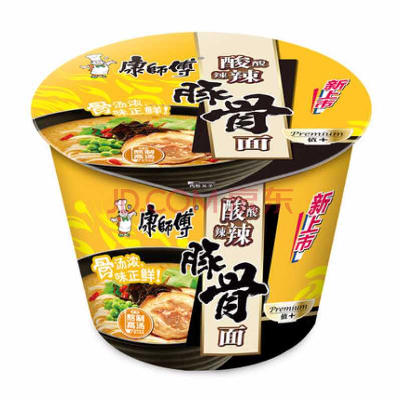 康师傅 酸酸辣辣豚骨面 110g/桶