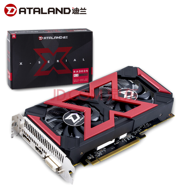 迪兰(dataland)rx 560d 4g x-serial 战将 1200/7000mhz 4gb/128-bit