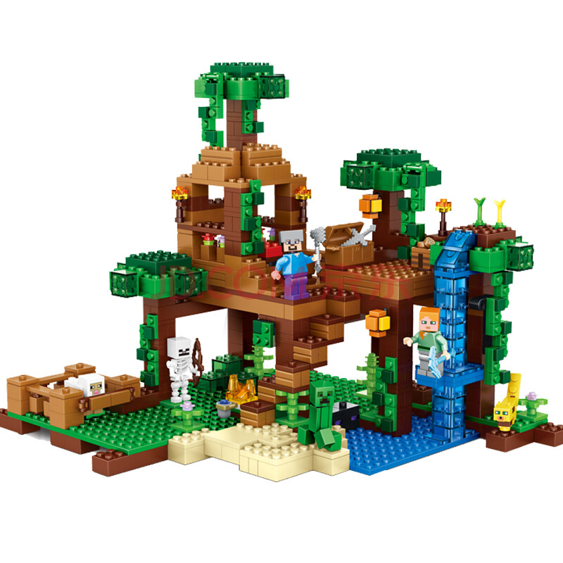 积木世界玩具 立体拼插模型 拼装益智送孩子礼物儿童玩具 10471森林