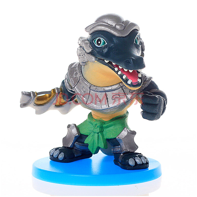 lol英雄联盟雷霆咆哮熔岩皮城女警q版手办套装汽车摆件模型玩具 鳄鱼