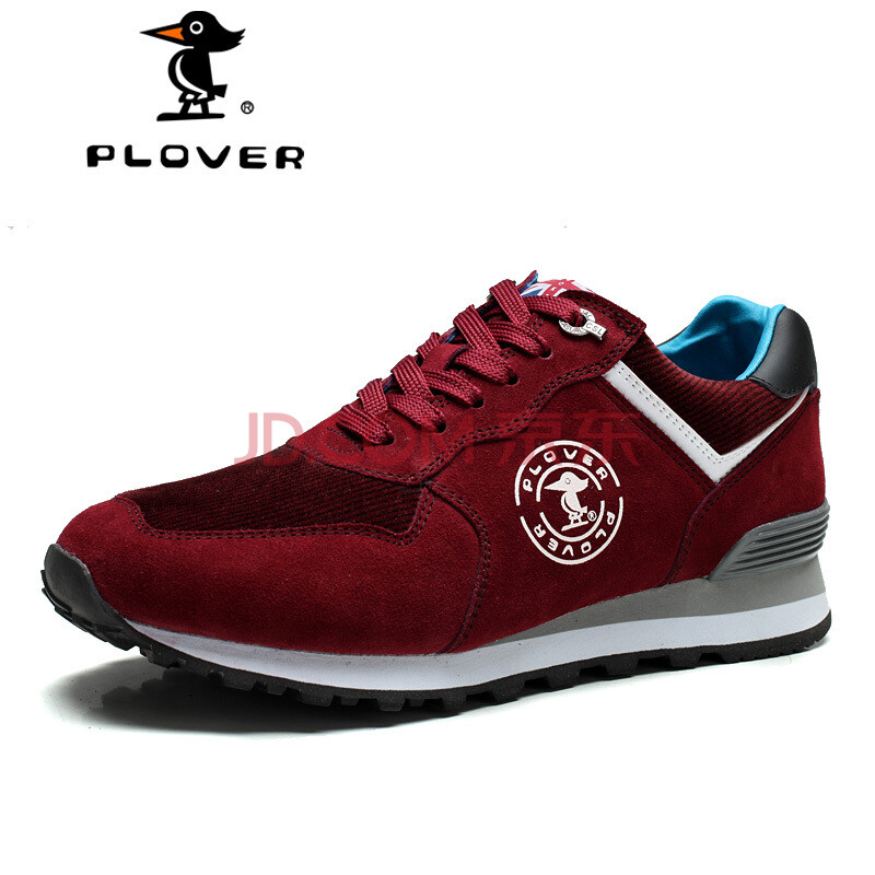 啄木鸟plover秋季新款男士运动鞋休闲板鞋跑步鞋子a12058 酒红 43