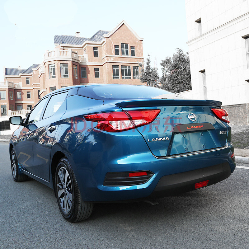 金利美 16款新蓝鸟改装专用尾翼免打孔压尾翼 定风扰流板 星际蓝