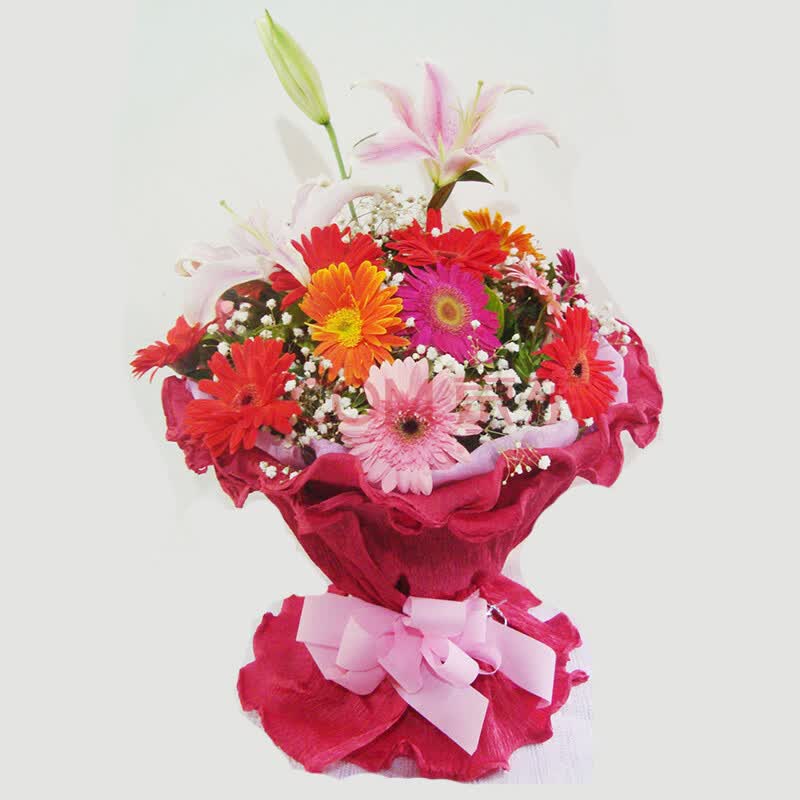 花锦集鲜花生日礼物扶郎百合全国鲜花速递北京济南天津上海广州深圳