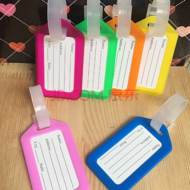 塑料牌 旅行箱行李牌 挂牌 标签牌 名片牌 拉杆箱吊牌 托运牌 红色 8.