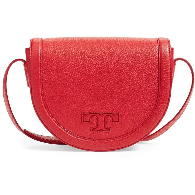 托里·伯奇(tory burch)女包 serif t 皮革马鞍包 black