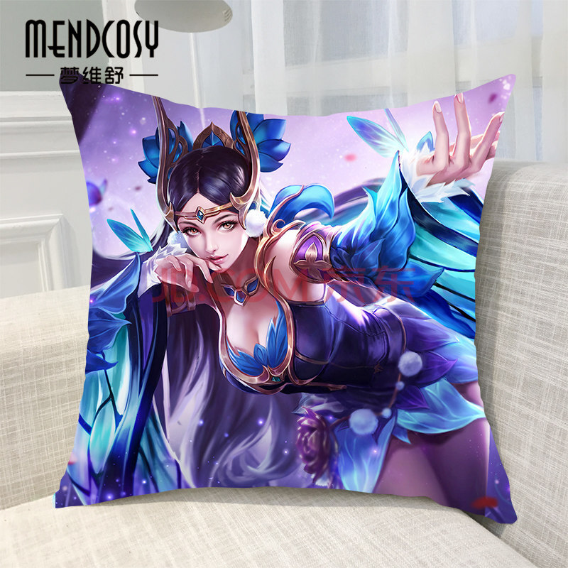 王者荣耀诸葛亮李白妲己周边抱枕定制沙发靠垫汽车垫全英雄枕头 貂蝉