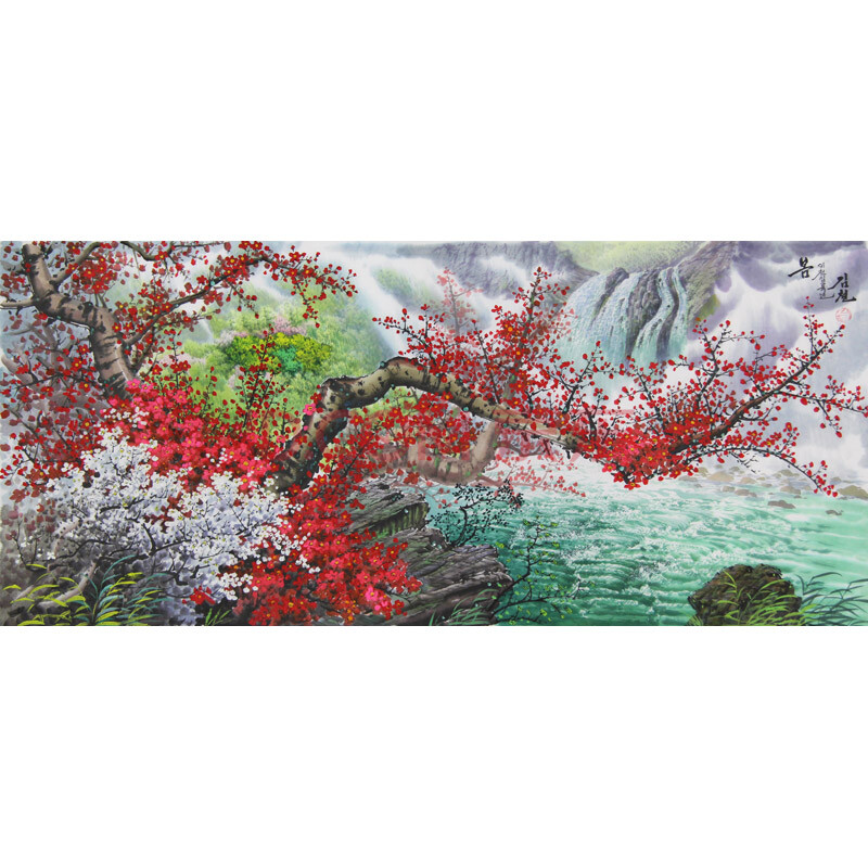 42米朝鲜山水 金哲 《春》专场一