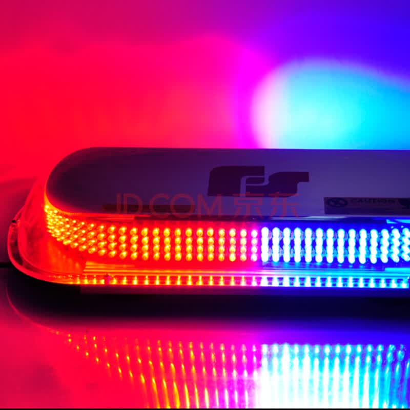 极路蒂思圆形超亮led红蓝吸顶灯校车灯工程灯汽车车载警示灯爆闪灯12v