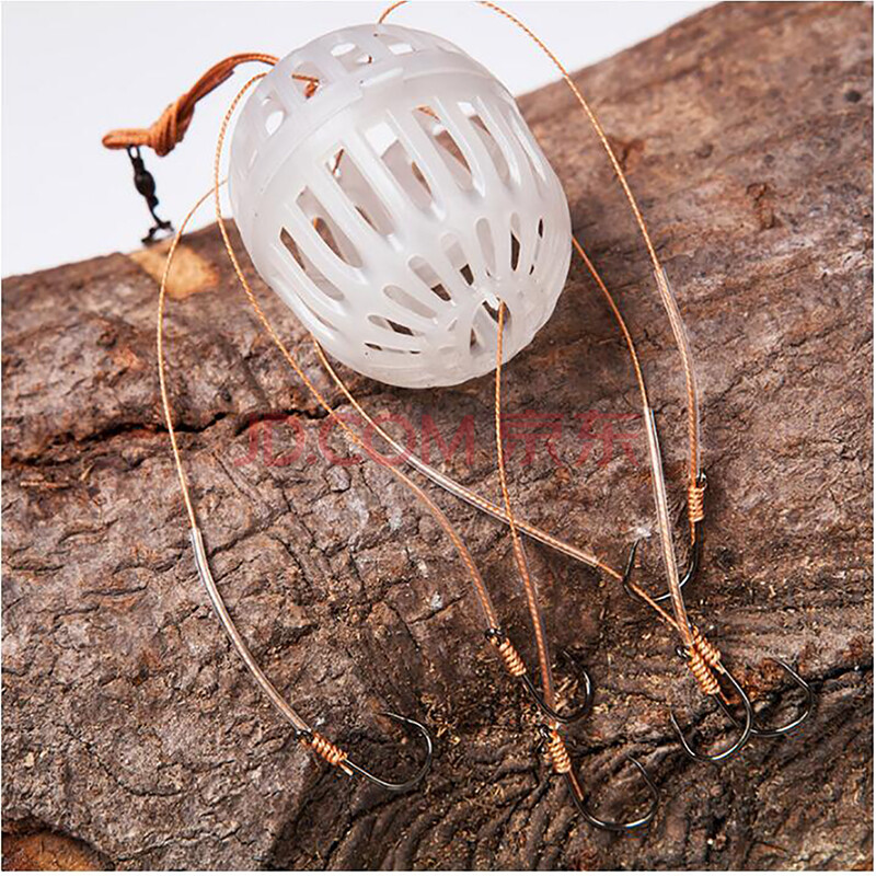 大野飞钩鹰爪水怪钓鲢鳙钩熊爪海竿鱼钩水雷双笼钓组钓笼渔具用品 10