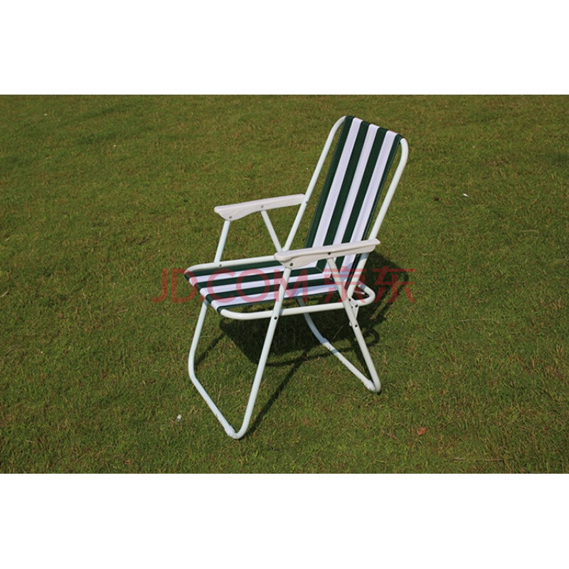 户外折叠便携帆布沙滩椅露营钓鱼靠背休闲宿舍简易折叠凳子 绿色