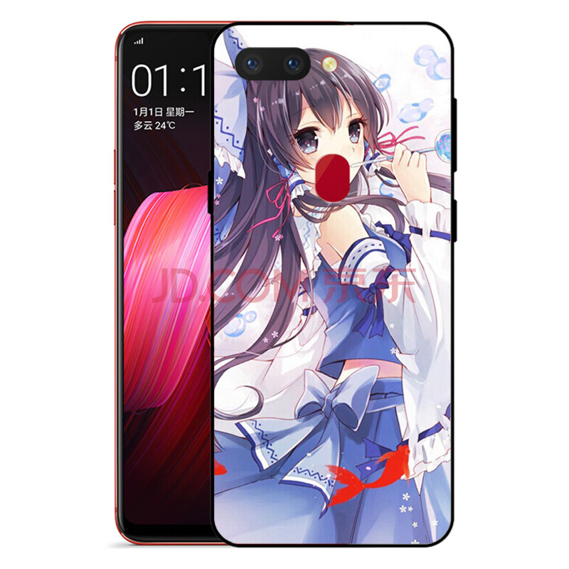 lzl opporeno3pro/ace2/17pro/r15/9s/11s手機殼萌系情侶二次元少女