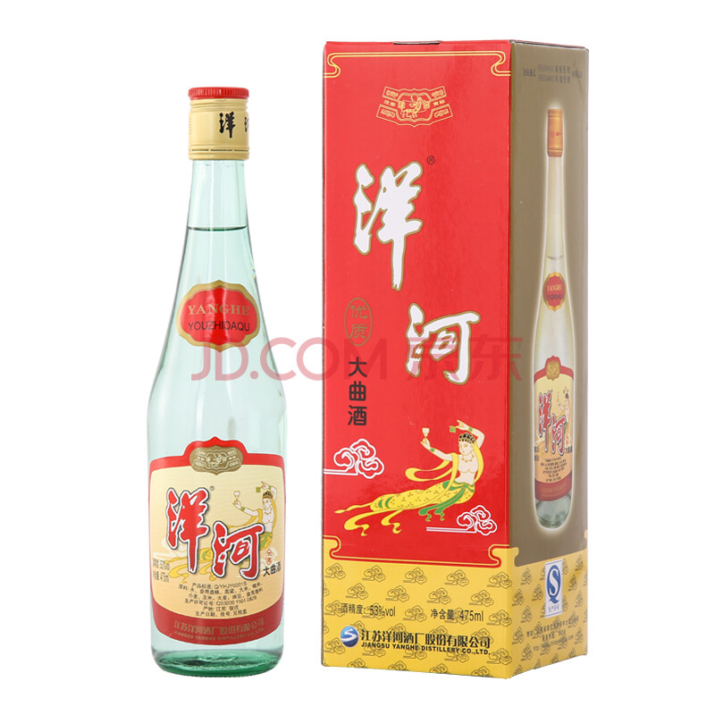 洋河优质大曲酒 53度 长颈洋河 高度酒 475ml 单瓶装