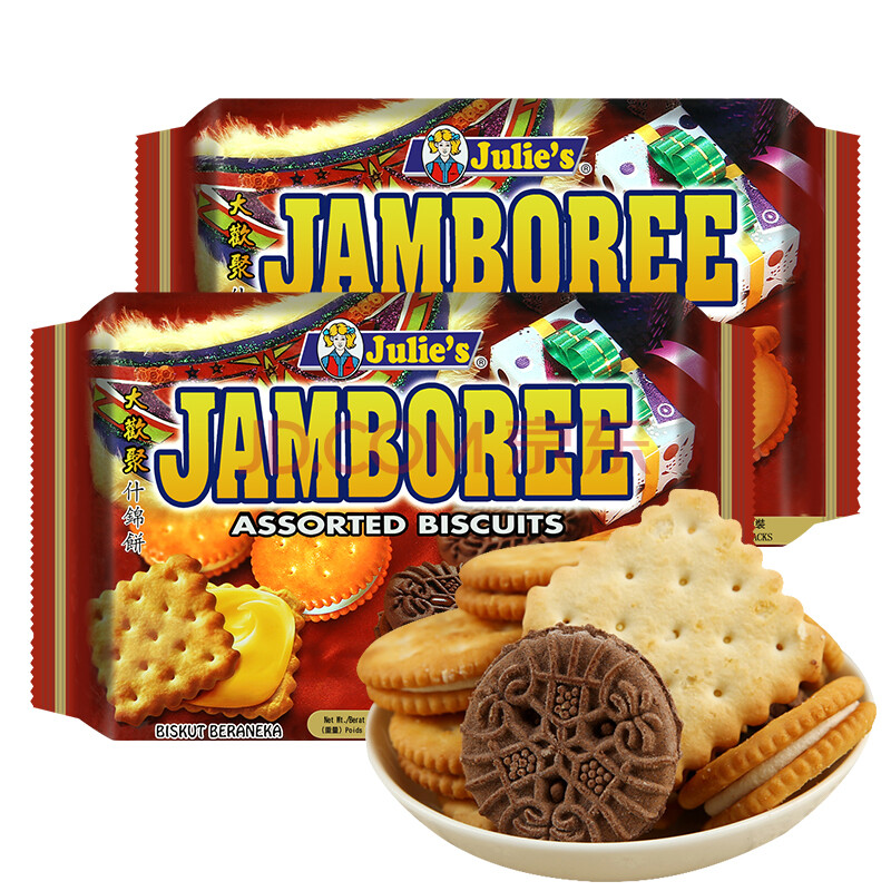 马来西亚进口 茱蒂丝julie's大欢聚什锦饼干 210克(30克×7包)