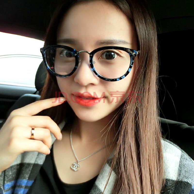 织织秀 女士平光镜 女款气质时尚金属方框眼镜 平光镜男士眼镜ny060
