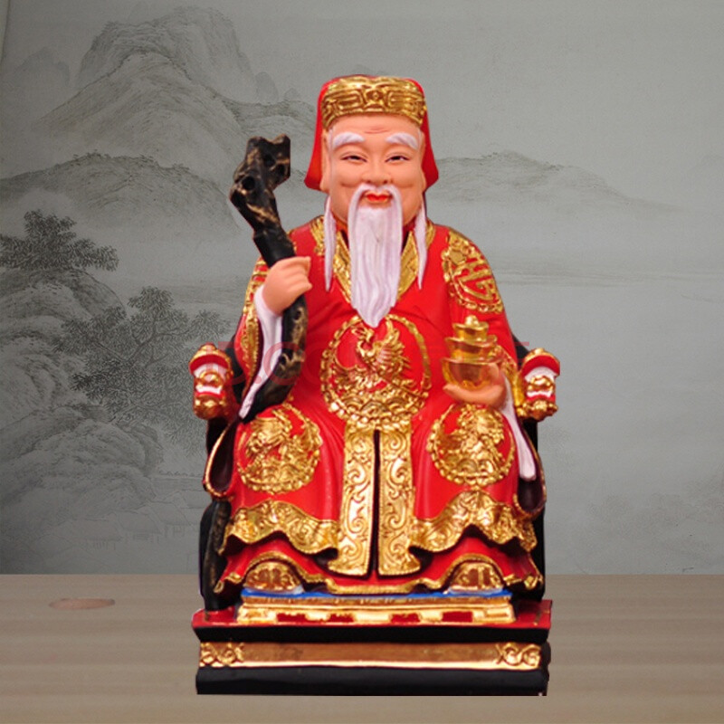 土地公土地婆神像福德正神土地爷土地奶佛像家居风水寺庙供奉摆件