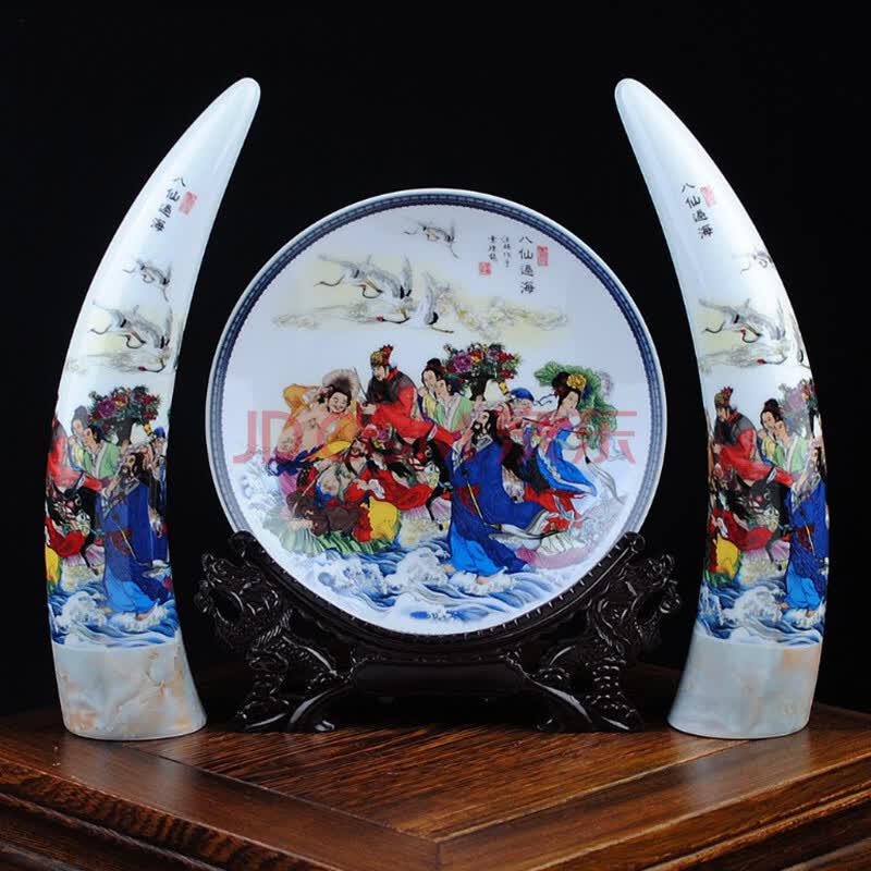 现代古典家居客厅摆设 时尚家饰工艺品礼品 中号八仙过海