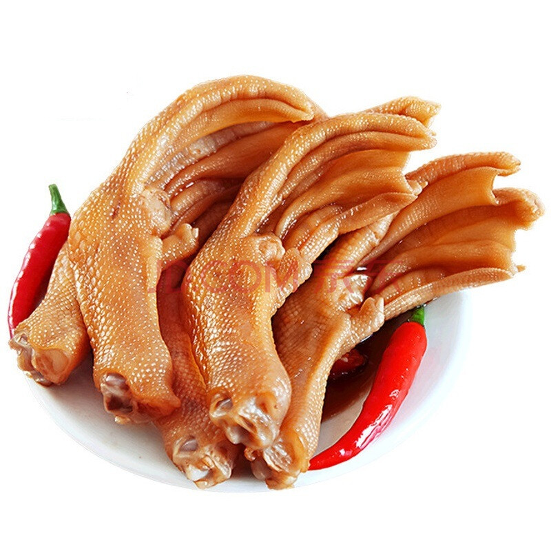 龙岩泡鸭爪福建特产土楼香辣泡爪下洋卤味香脆鸭掌