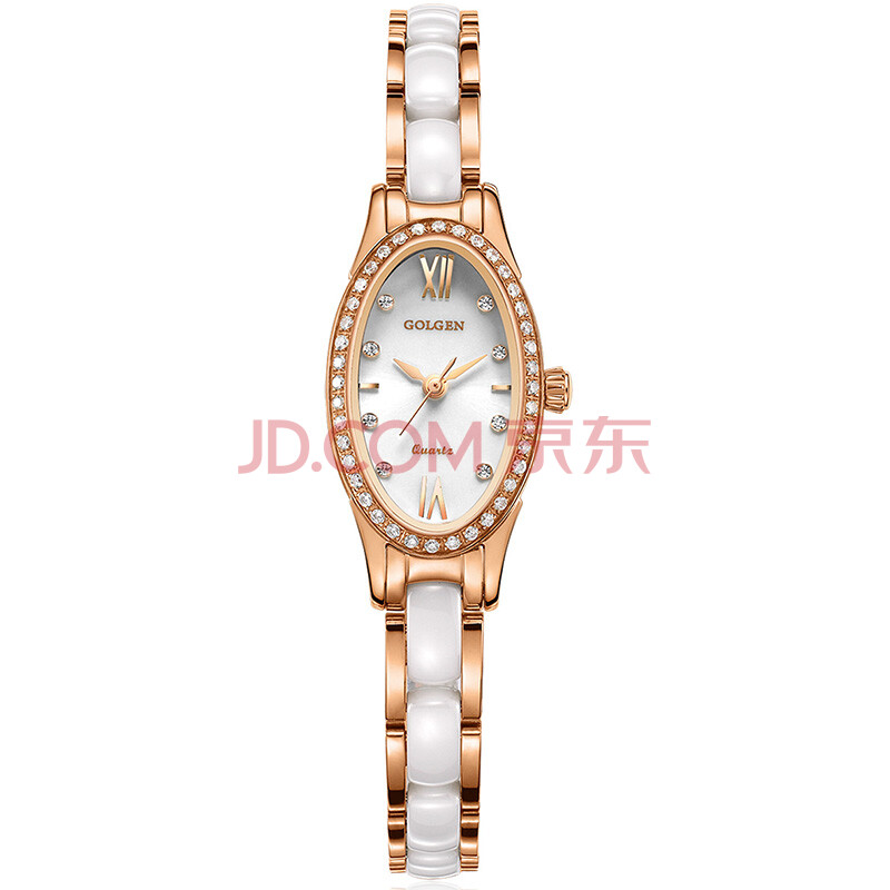 古尊(golgen)手表 陶瓷系列女表气质型韩版薄款时尚女士防水石英手链