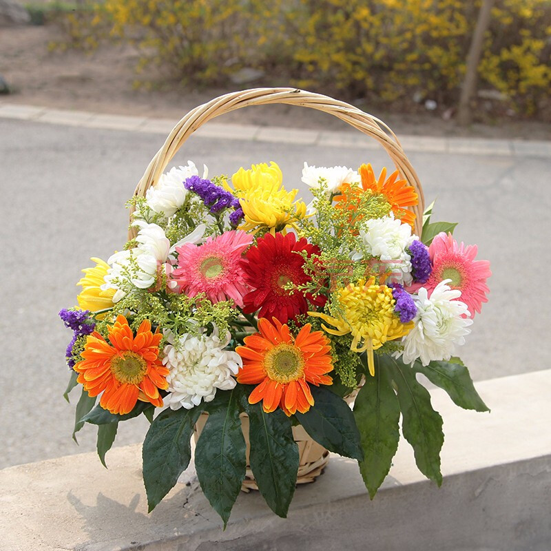 【兩小時達】祭奠追悼念鮮花速遞同城 掃墓花籃菊花北京上海廣州深圳