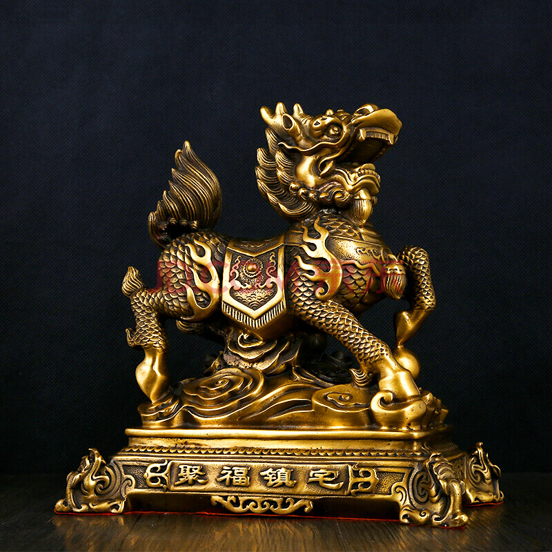 麒麟送子工艺礼品家居客厅办公室装饰开业乔迁礼物招财纳福祥瑞如意