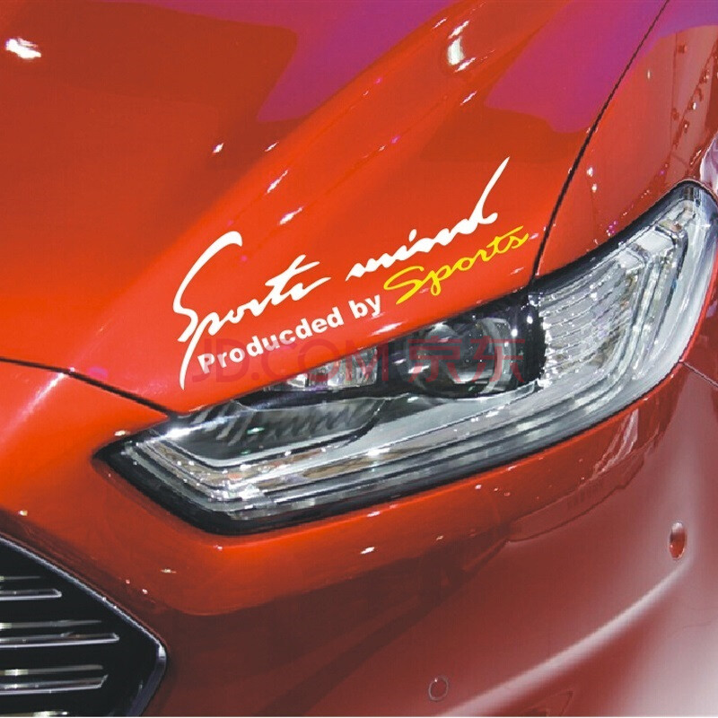 汽车灯眉贴 引擎盖贴花大灯眉车贴 个性改装反光车身