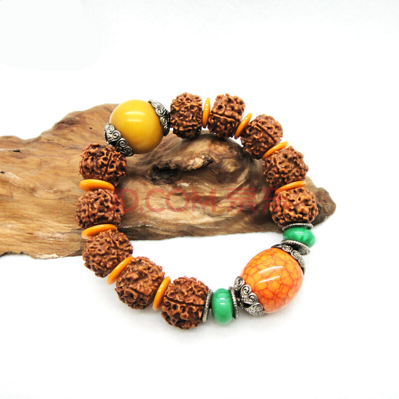 尼泊尔大金刚菩提手串男五瓣肉纹佛珠 金刚菩提子手链配饰