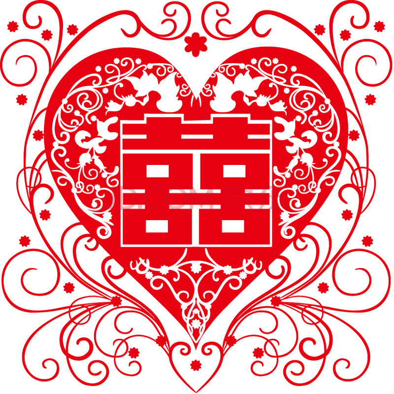 喜当当结婚用品婚庆礼布置双喜字剪纸窗花玻璃静电喜贴纸婚房装饰喜字