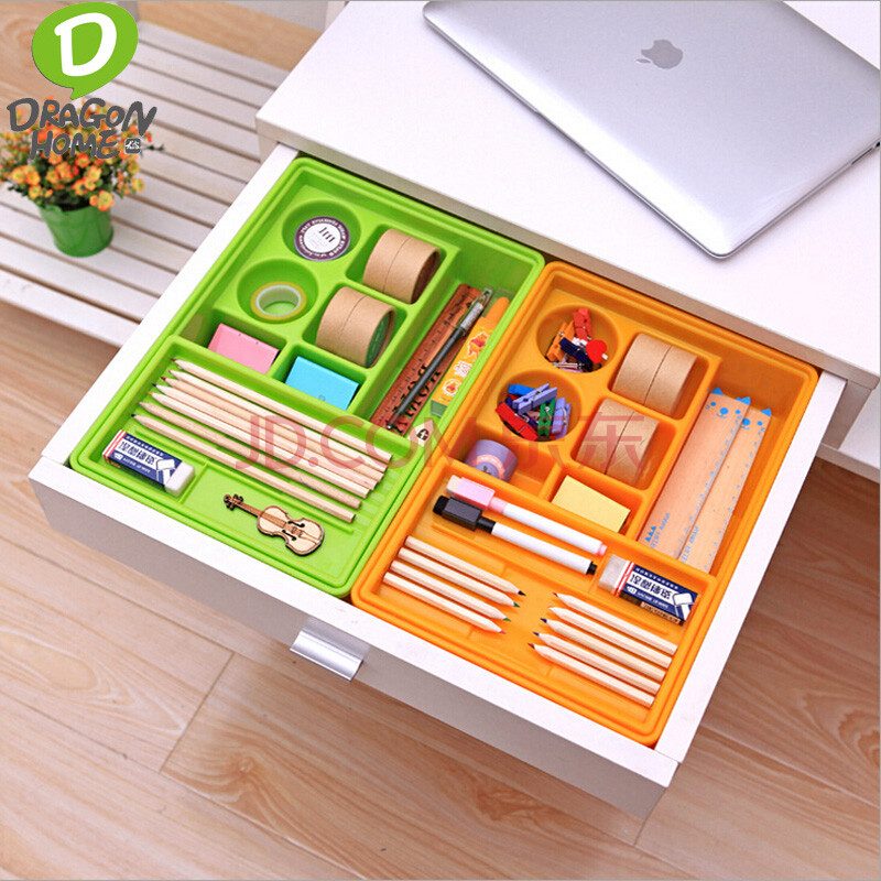 厨房抽屉收纳整理盒分类多用塑料文具塑料收纳盒桌面储物盒分类盒