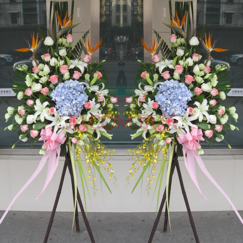 鲜花开业花篮罗马柱花篮花柱北京上海广州成都重庆天津深圳鲜花店
