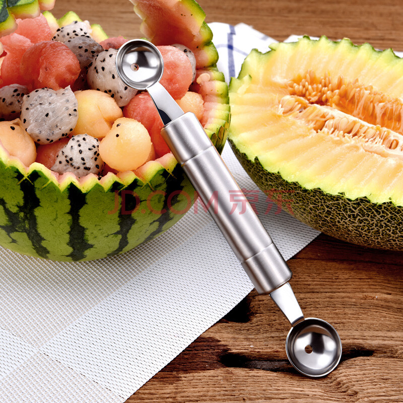 八折花式样水果拼盘食物造型模具磨具不锈钢挖球器苹果切西瓜挖球圆形