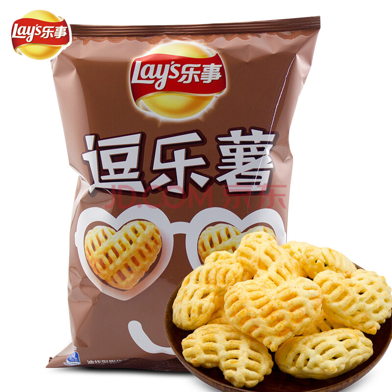 乐事(lays)逗乐薯70g 休闲膨化零食办公室小吃 烤肉味