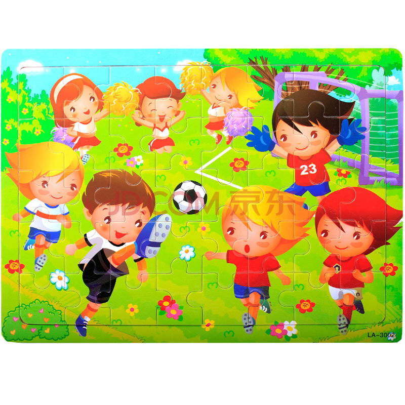 巧木匠益智玩具拼图24片,40片木质儿童卡通动漫宝宝小孩婴幼儿早教2-3