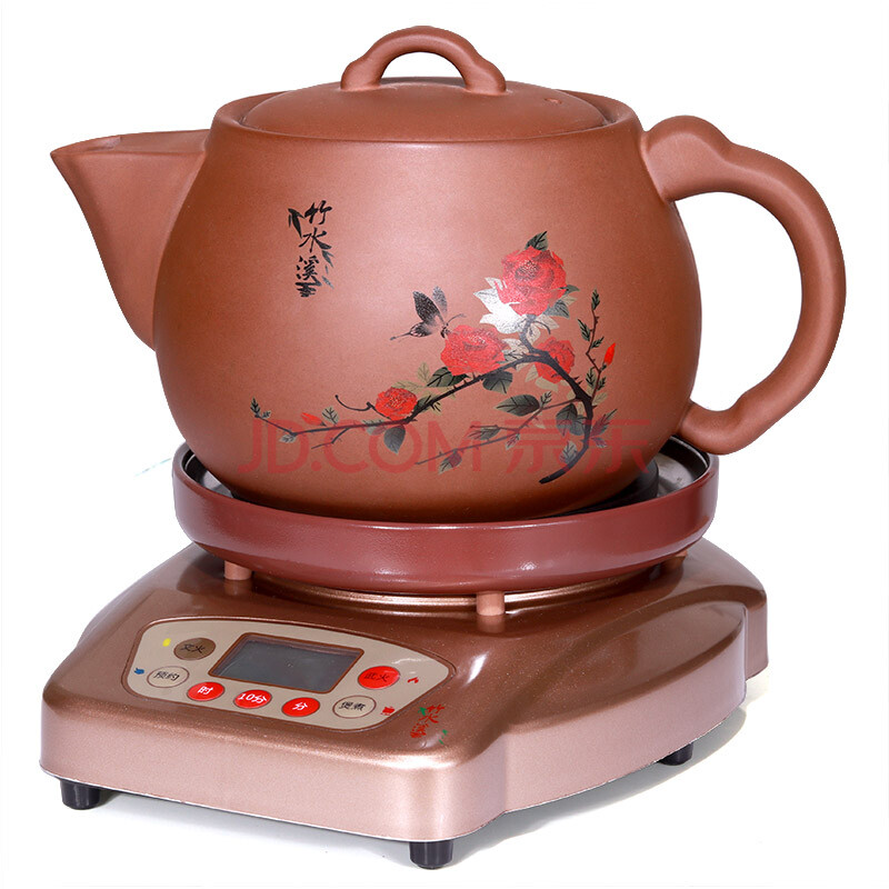 竹水溪 紫砂麦饭石煎药壶分体式全自动煎药机养生壶中药壶电药壶煎药