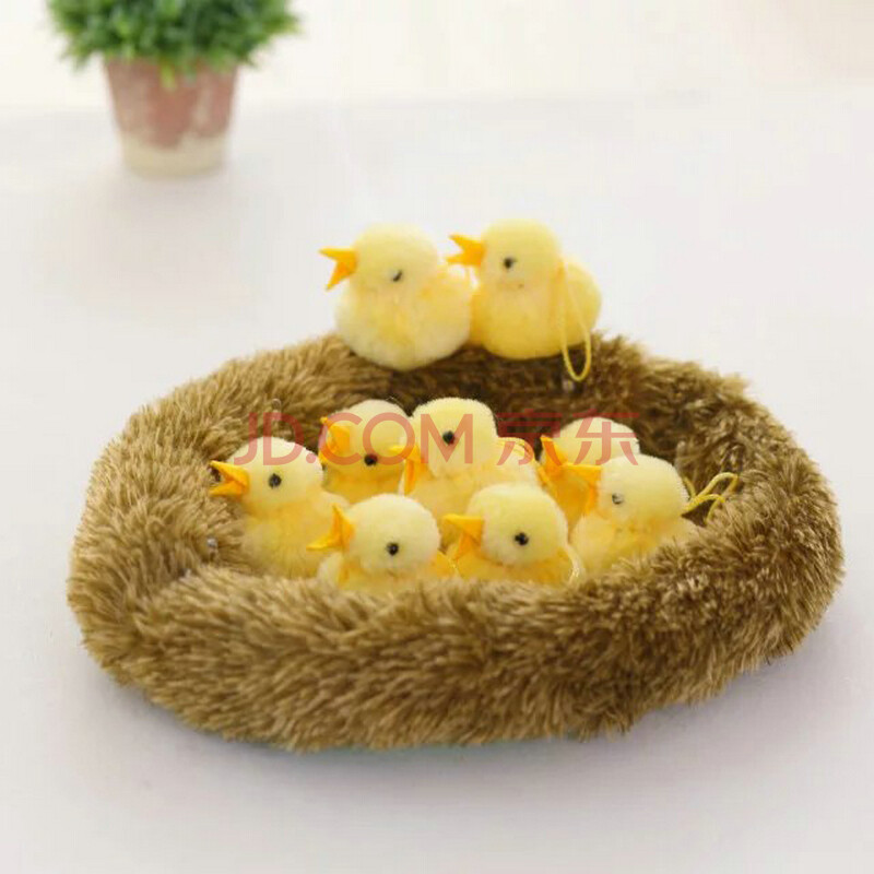 仿真鸡年鸡公仔老母鸡鸡窝孵小鸡公鸡会发光发声儿童毛绒玩具礼品 10