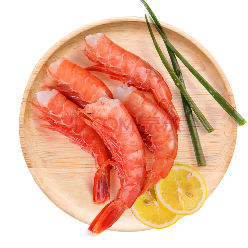蓝雪进口冷冻去头阿根廷红虾 500g